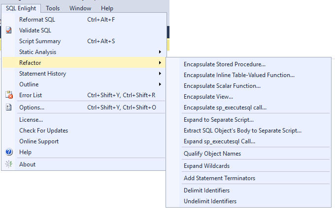 SQL Enlight - Static code analysis and refactoring for T-SQL and ...
